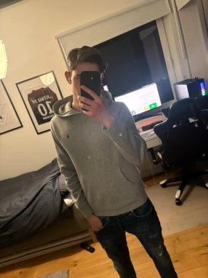 Grå hoodie från Polo Ralph Lauren  - Säljer en stilren grå hoodie från Polo Ralph Lauren i storlek Xs/S. Hoodien har klassisk huva, känguruficka och diskret broderad logga på bröstet. Mjuk och skön bomullsblandning som passar perfekt till jeans eller joggers.🚨priset kan alltid diskuteras🚨 Stäl gärna alla frågor som ni har