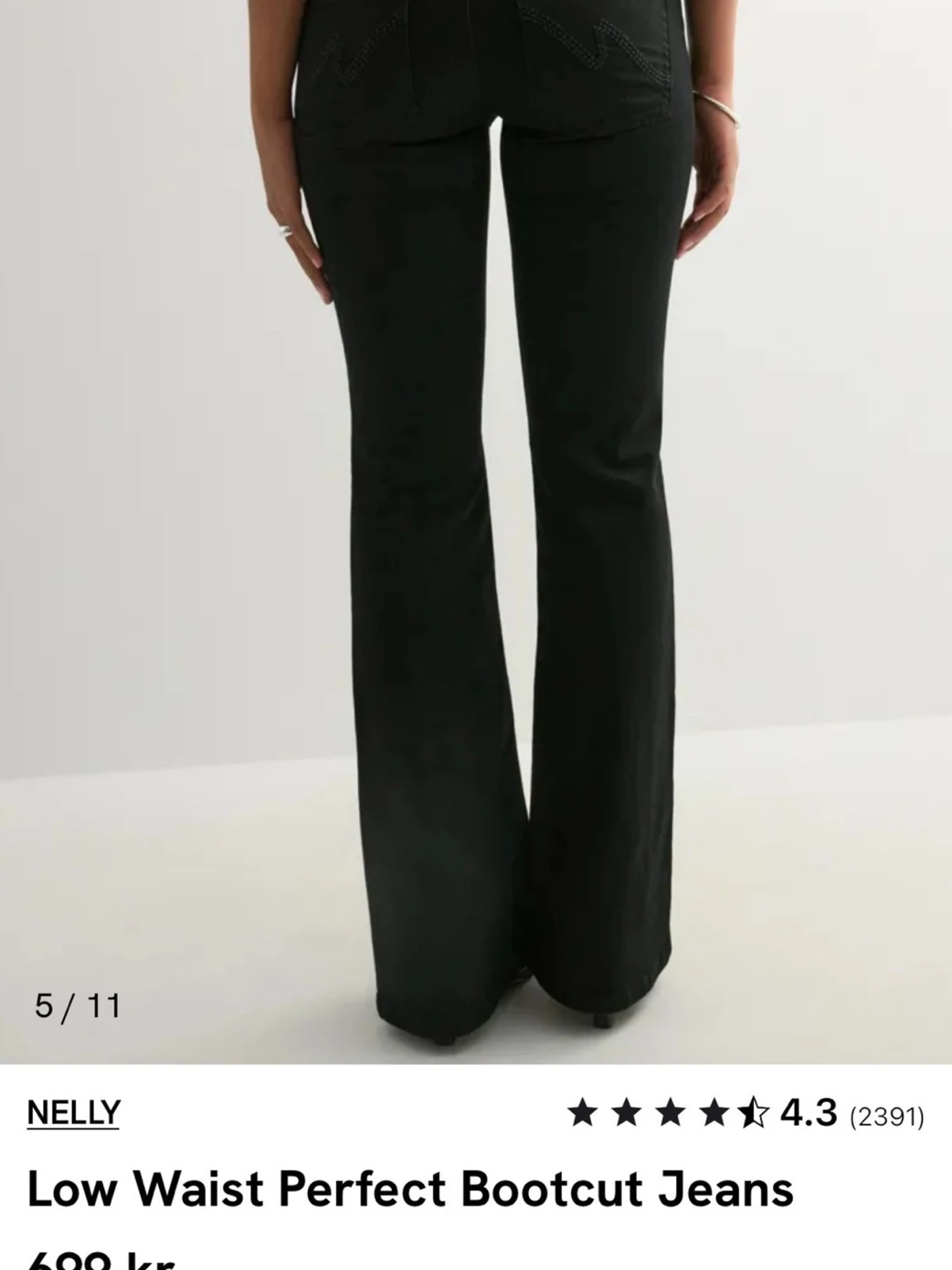 Svarta bootcut jeans från Nelly - 3