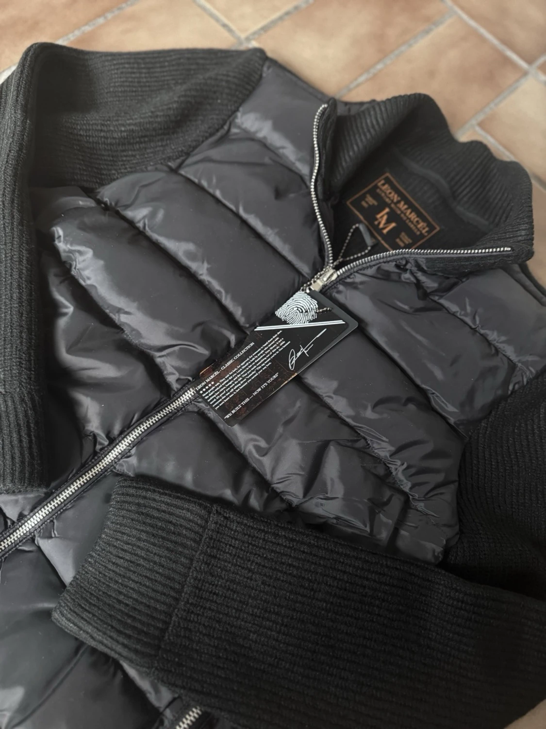 Leon Marcel Hybridjacka – Svart | Klassisk | Ny Med Prislapp - 1