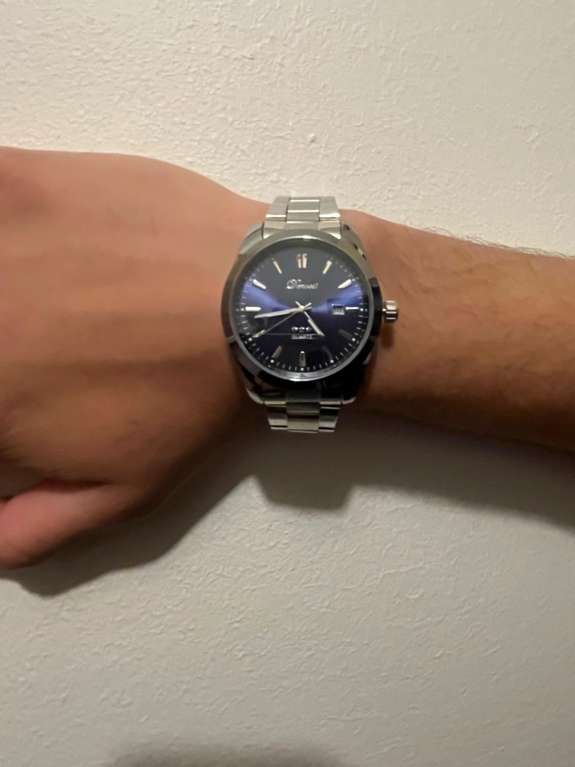 Klassisk silverfärgad klocka+plus verktygs armband