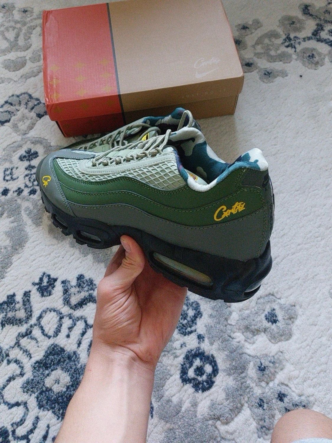 Nike Air Max 95 Corteiz Olive Grön Skor - 3