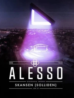 Alesso konsert Skansen 2026 - Säljer tre biljetter till Alesso i Stockholm den 27/6, kan köpas både tillsammans & separat 