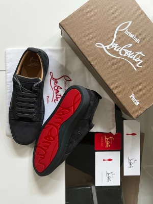 Christian Louboutin - PRIS EJ HUGGET I STEN. Säljer dessa fina skor som kommer med box och dustbag etc.. Dem är storlek 43 i färgen MörkGrå , aldrig använda. Säljer pga fel storlek! För mer bilder eller info kom pm:) 