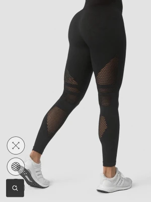 Helt nya träningstights, ICIW - ”Queen Mesh Seamless Tights Black”, helt nya med prislapp kvar från ICANIWILL. De är felmärkta med stl M, storleken som gäller är S (syns på lappen på insidan). 