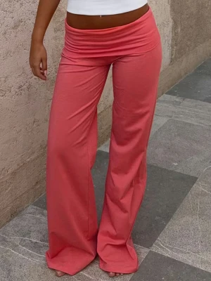 GINATRICOT LOW WAIST CORAL PANTS - Intressekoll på dessa trendiga byxor från gina!! (Regular length) ANVÄNDER INTE KÖP DIREKT!! 