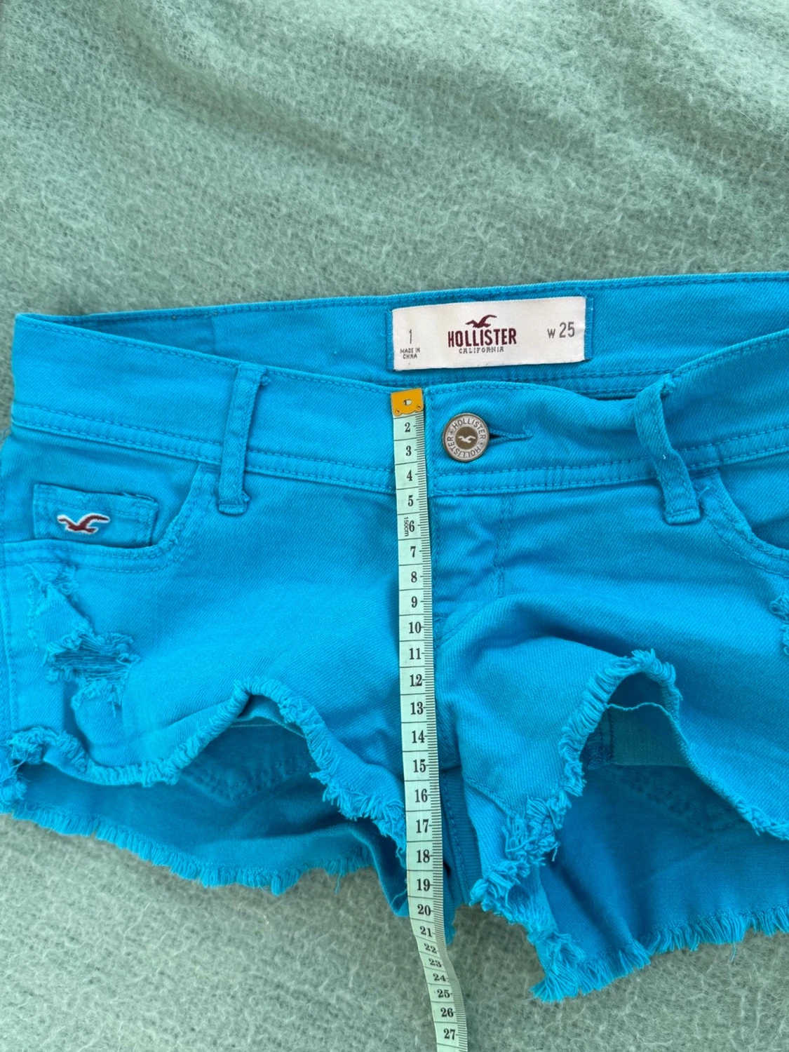 Hollister lågmidjade jeansshorts - 5