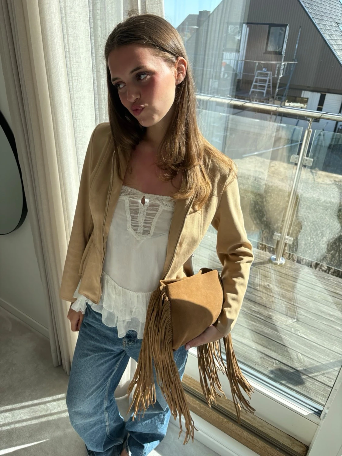 Beige vårjacka 