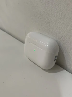Hörlurar  - . Etuiet är kompakt och har en blank finish med LED-indikator på framsidan och metallgångjärn på baksidan. Perfekt för att ladda och förvara dina trådlösa hörlurar.
