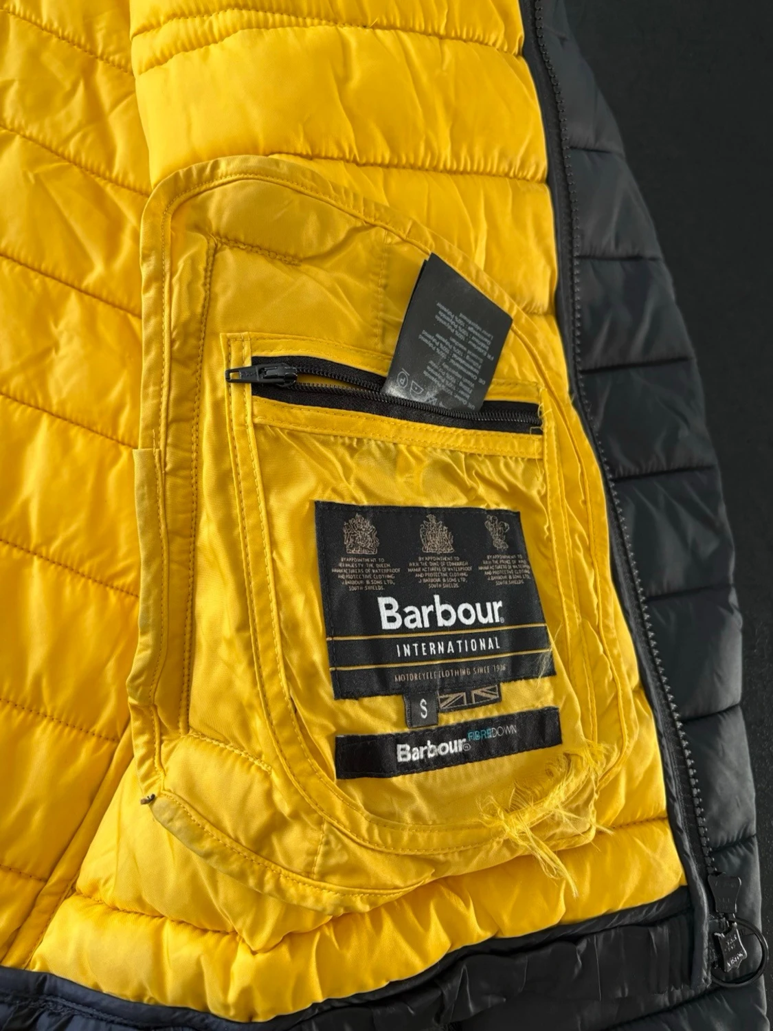 Svart dunjacka från Barbour International herr S - 2