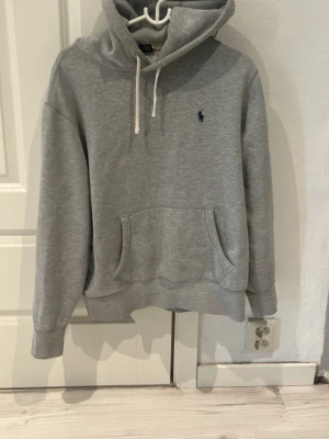 Grå hoodie ifrån Polo Ralph Lauren  - En skit snygg hoodie ifrån Ralph Lauren. Hoodie sitter storleken M och har inga hål eller difekter på sig. Priset står absolut inte skrivet i sten. Kom med prisförslag!!!