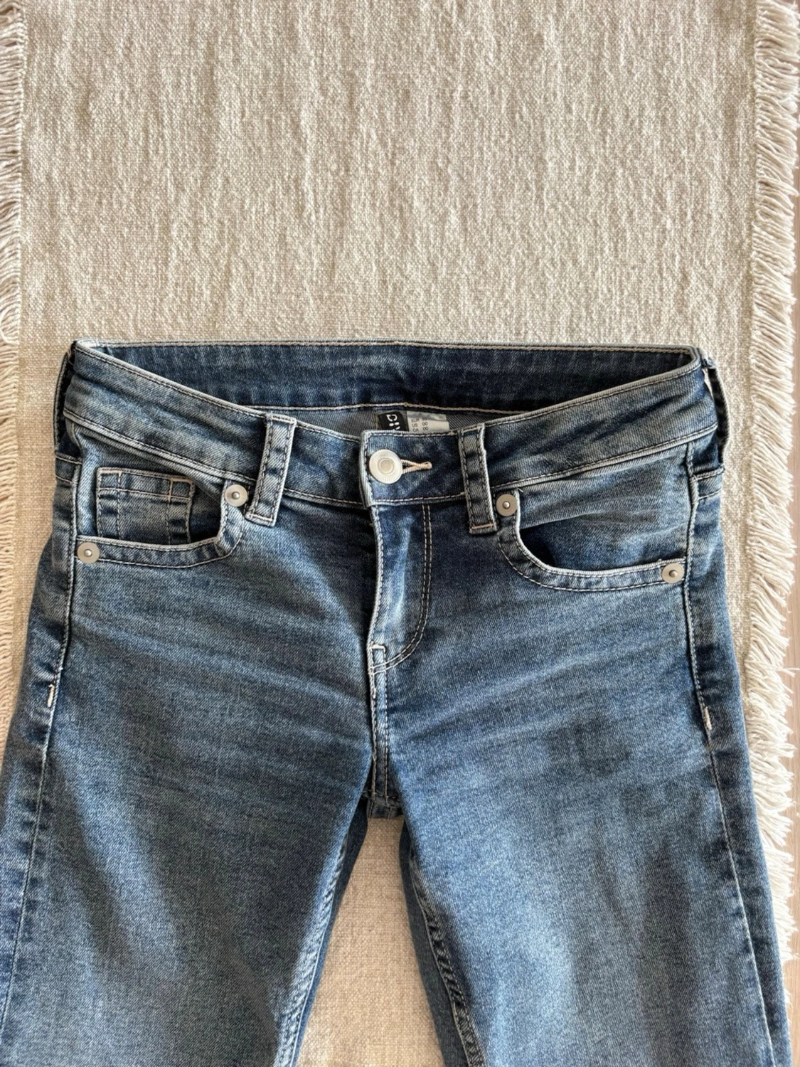 Dam blå flare low waist jeans  - 3