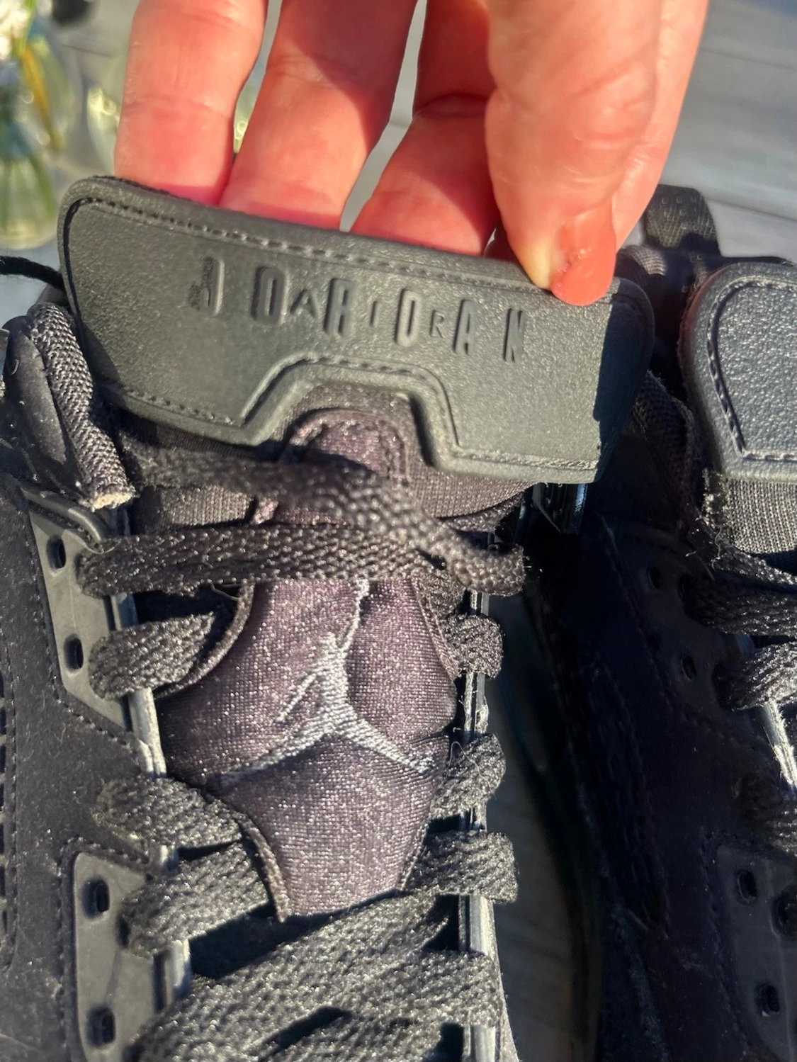 Svarta Air Jordan sneakers - 2