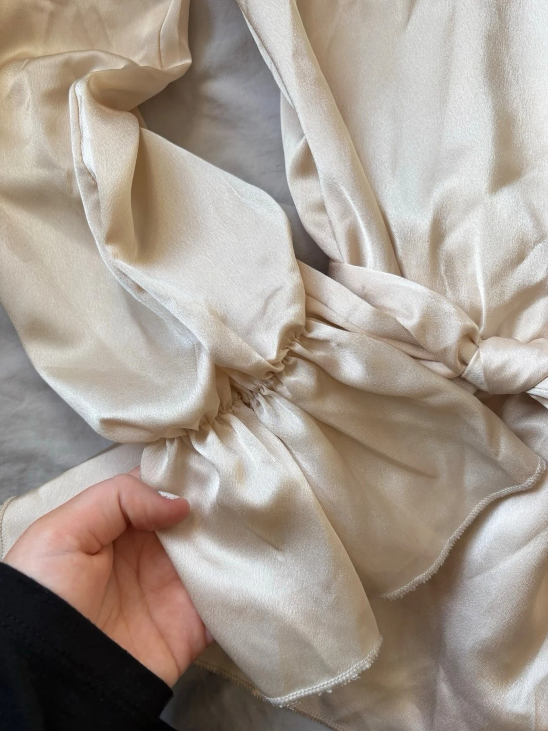 Beige omlottblus från Missay - 3