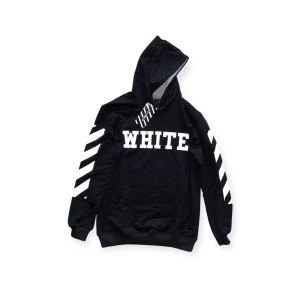 Off White Hoodie, Svart, Storlek M - Helt ny, högkvalitativ replika. EU|M. Pris: 799 kr. Leverans: Skickas inom 24 timmar. Notera: Begränsat antal- först till kvarn 