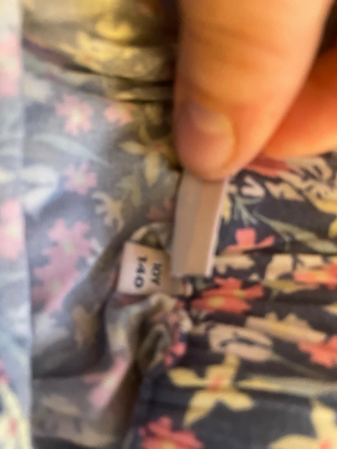 Blommig volangkjol med knyt - 5