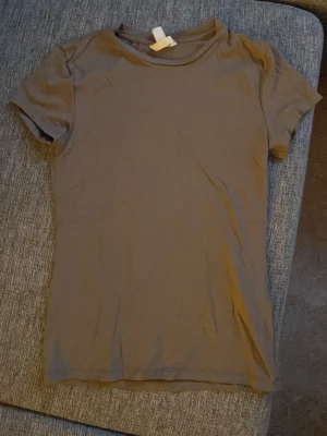 Grå/beige basic t-shirt H&M - Använd en del men i bra skick. Tunt och skönt material.