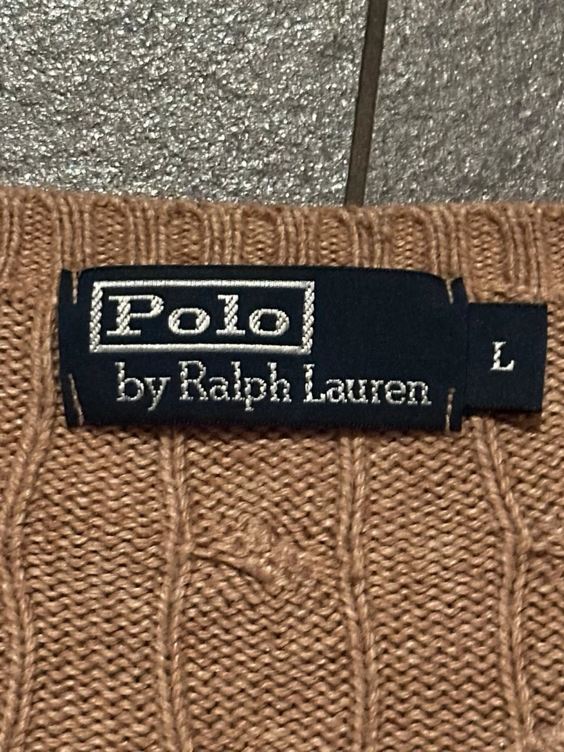 Beige kabelstickad tröja Polo Ralph Lauren - 2