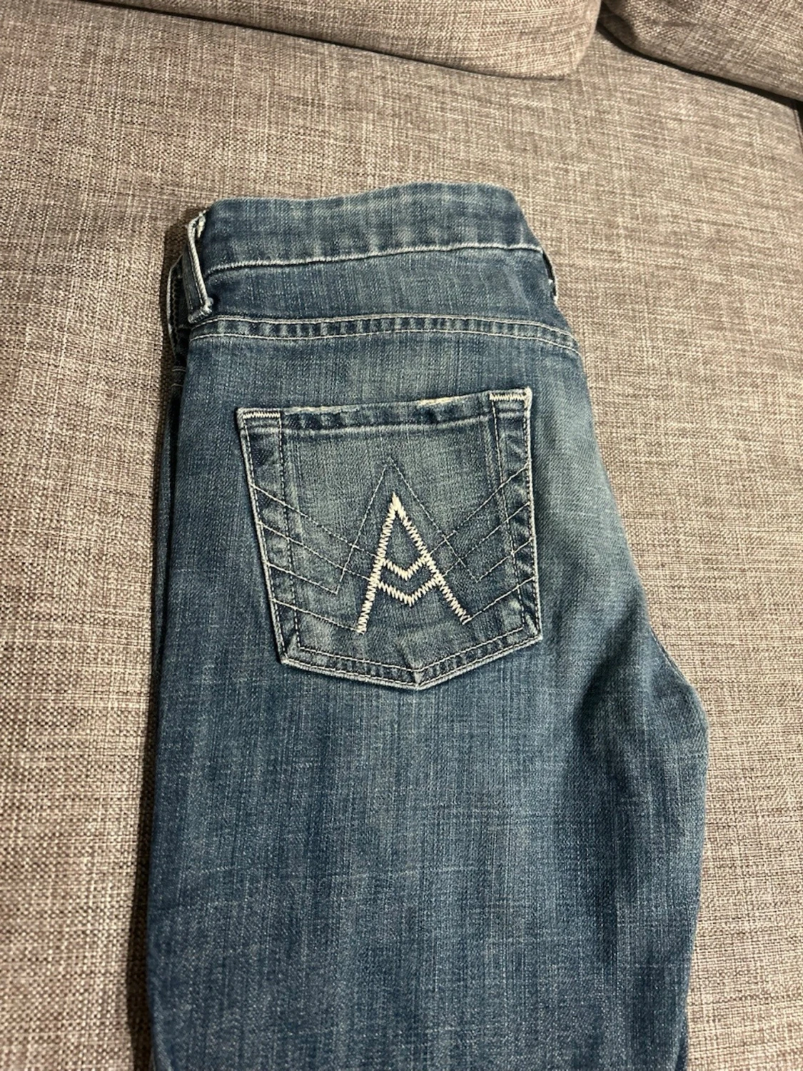 Blå bootcut jeans från 7 For All Mankind - 1