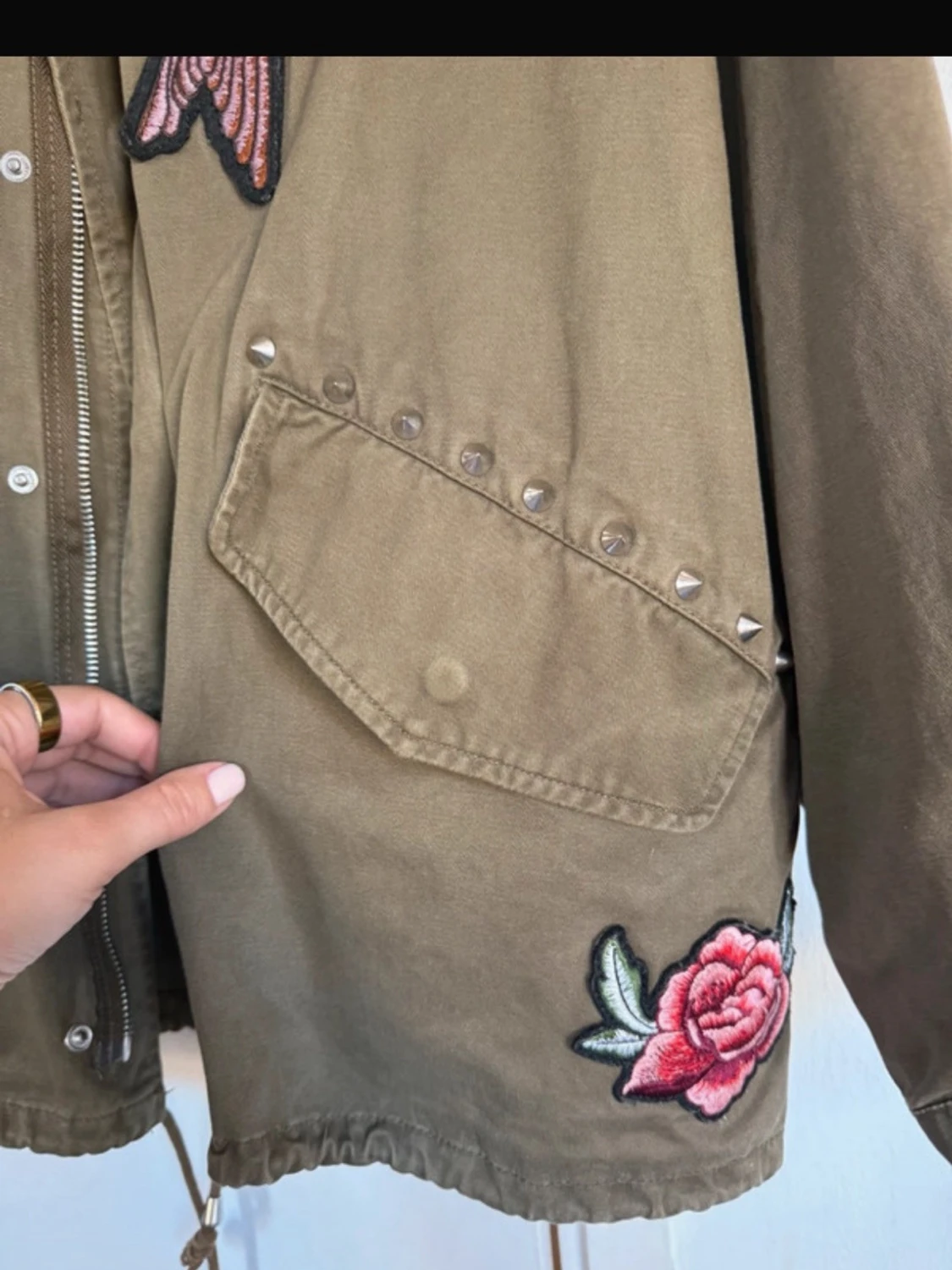 Grön jacka ifrån H&M - 4