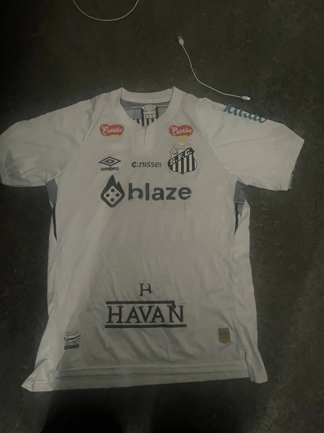 Vit Umbro matchtröja med tryck - 4