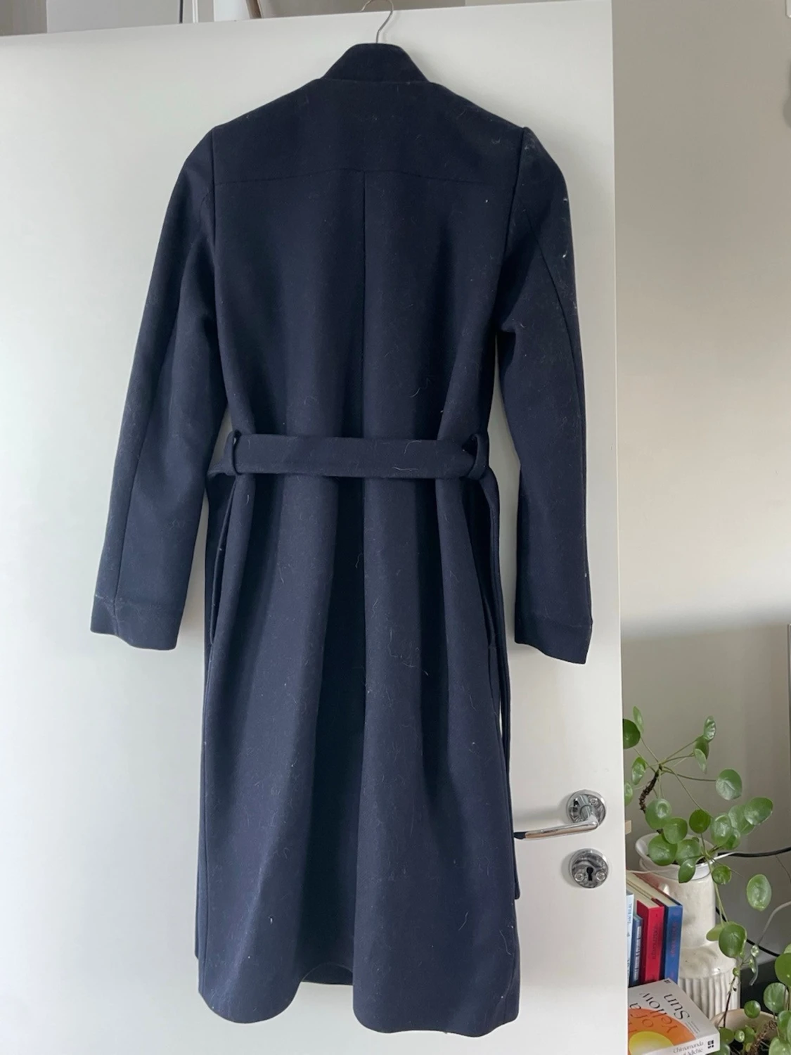 Mörkblå lång kappa från IVY OAK - 3