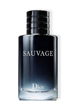 Dior Sauvage Eau de Toilette 100ml - Dior Sauvage Eau de Toilette är en ikonisk herrparfym i en elegant, mörkblå glasflaska med svart lock. Flaskan har en stilren, cylindrisk form och tydlig logotyp. Doften är fräsch och maskulin, perfekt för dig som vill sticka ut.
