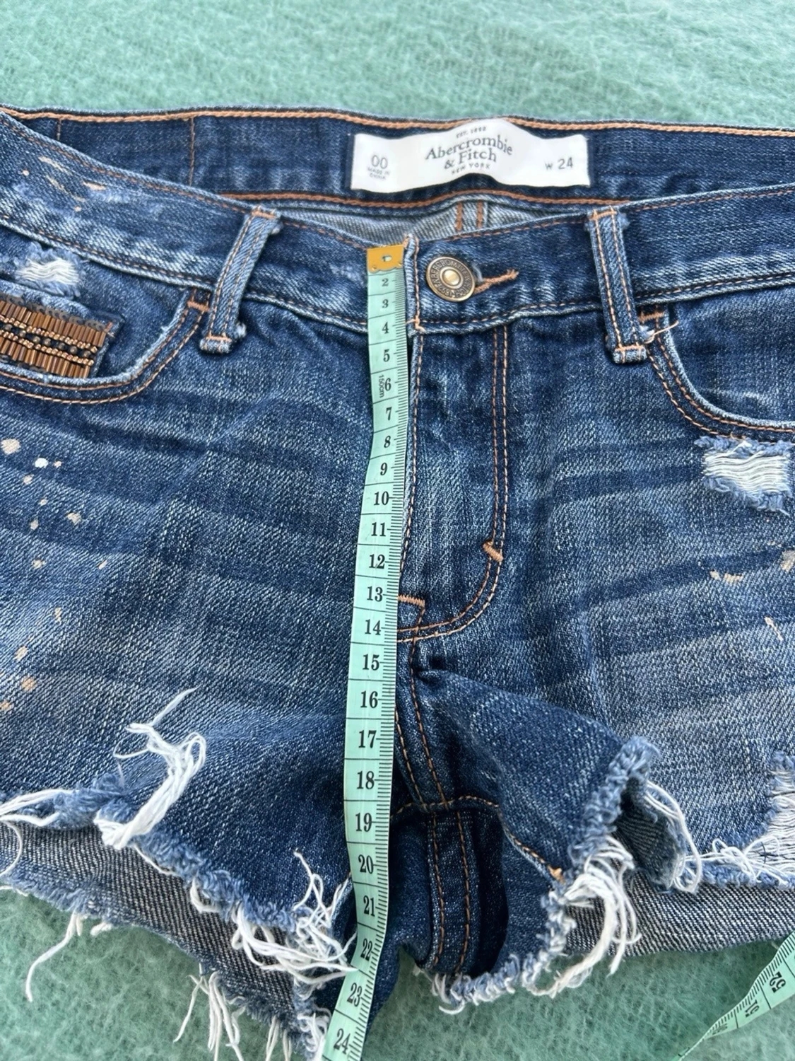 Abercrombie & fitch lågmidjade jeansshorts  - 5
