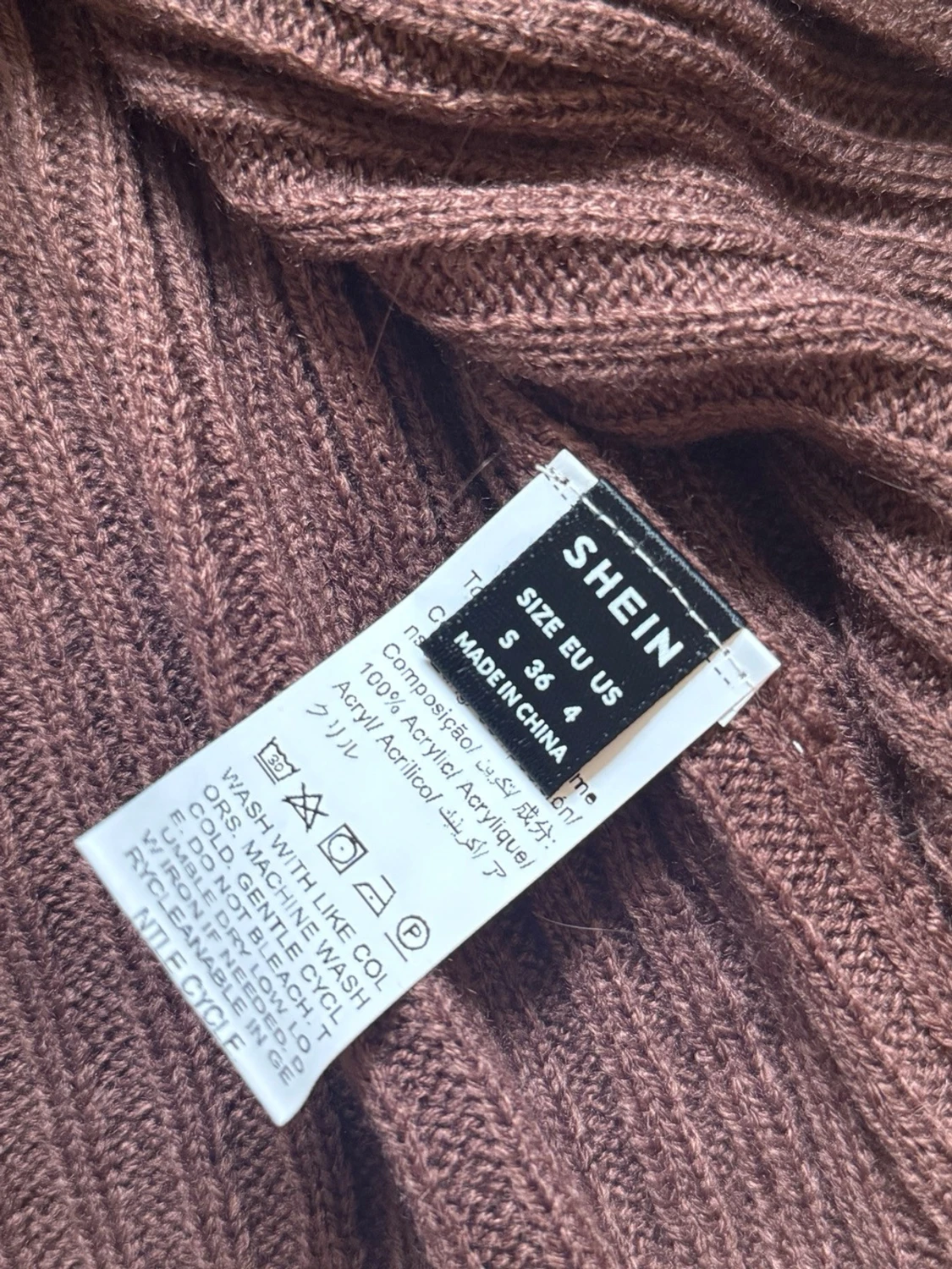 Brunt ribbat loungewear-set - 5