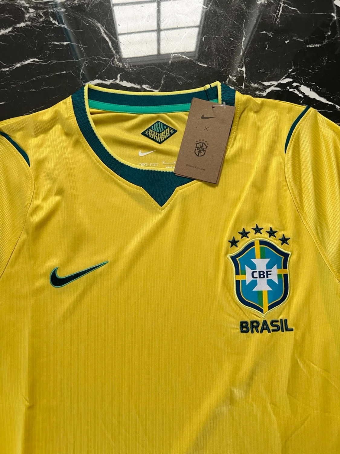 Brasilien fotbollströja Nike gul - 3