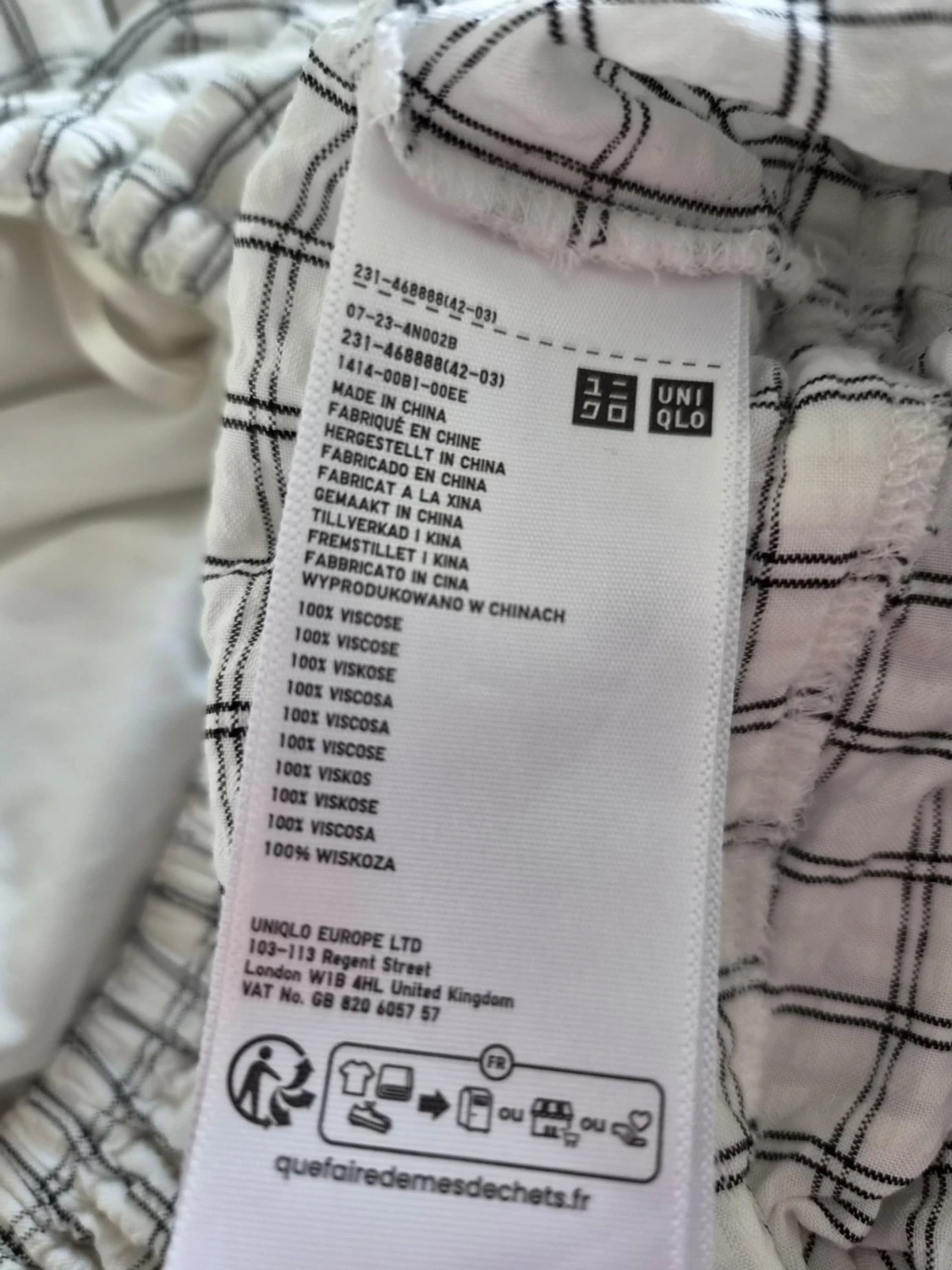 Rutigt set med topp och kjol uniqlo C S - 4
