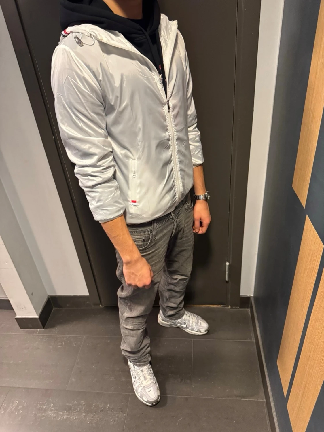 Moncler windbreaker vit  - 1