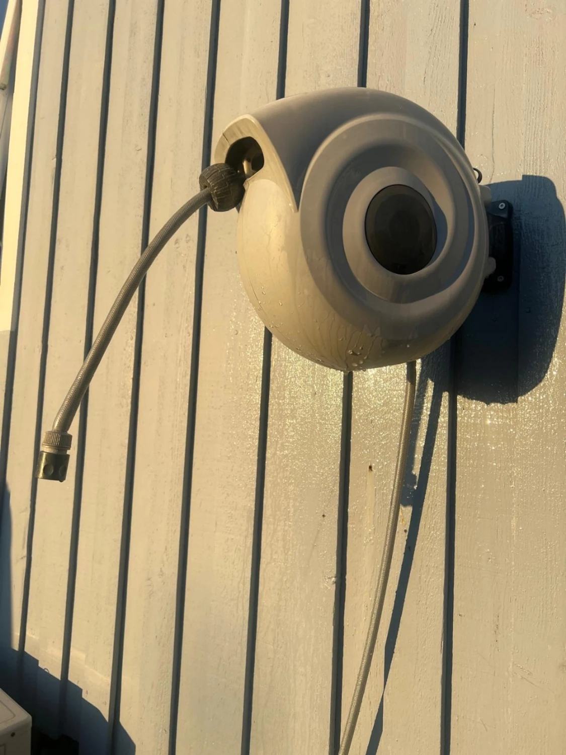 Grey hose winder for wall mounting 20 meter - 4