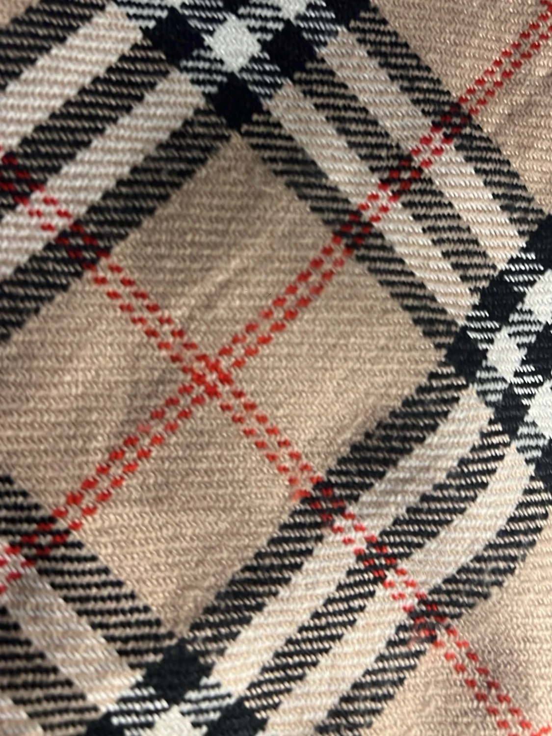 Beige rutig halsduk från Burberrys - 4