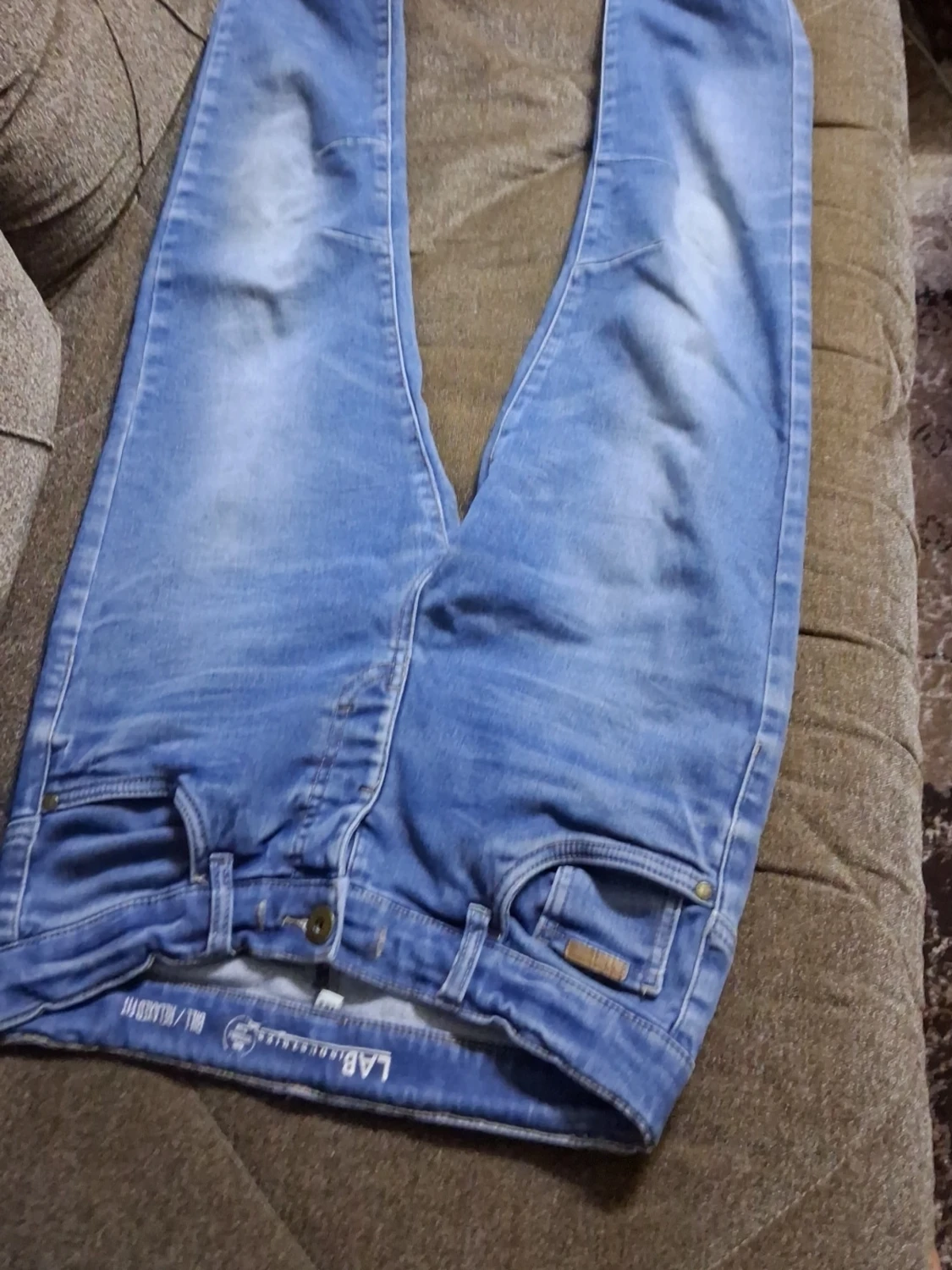 Ljusblå raka jeans - 3