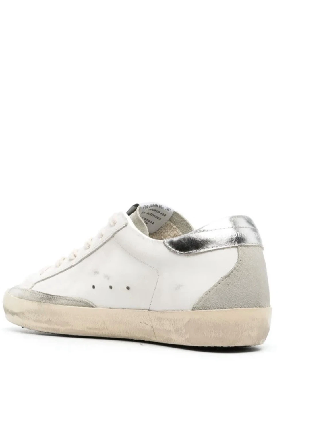 Golden Goose vita sneakers med glitterstjärna - 1
