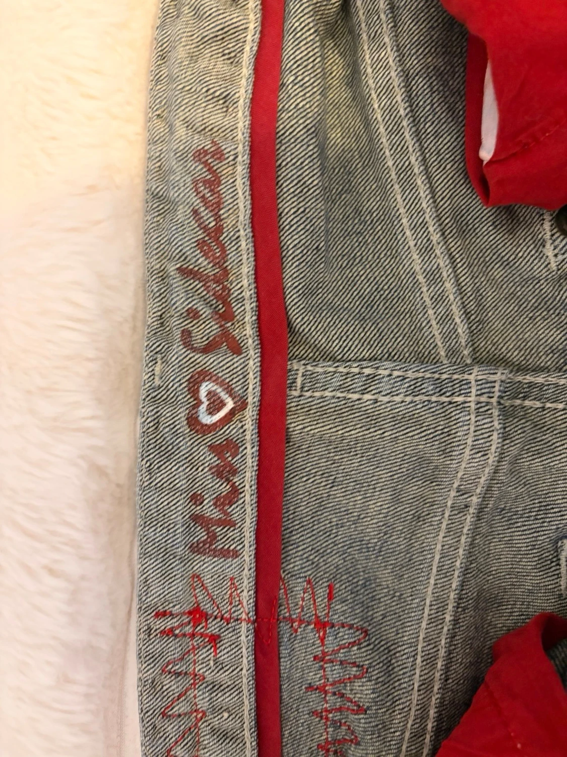 Blå Miss Sixty jeans med nitar - 5