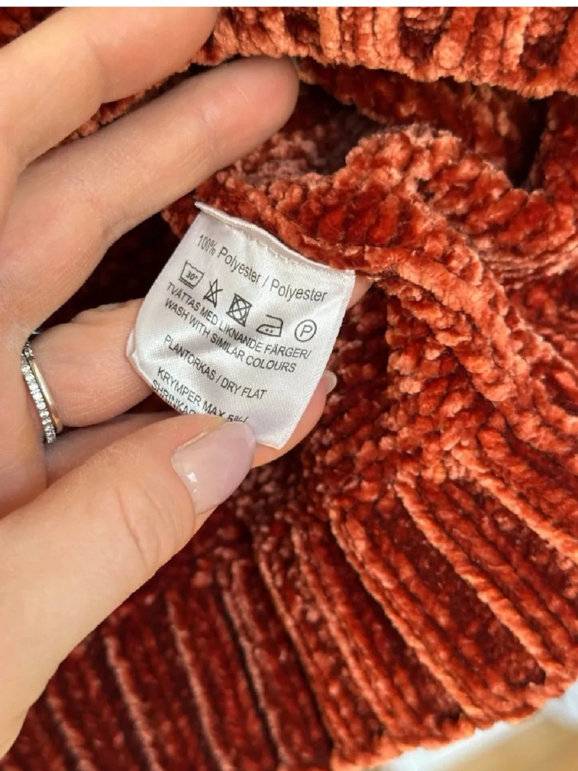 Rostbrun chenilletröja Sincerely Loved - 2