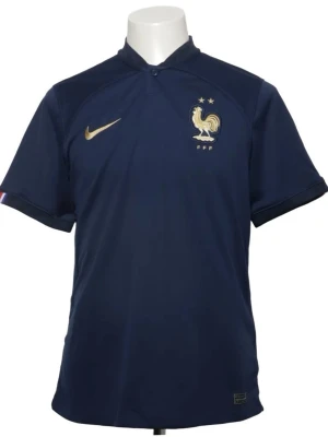 Frankrike 2022/23 hemma tröja - Mörkblå fotbollströja från Nike med Frankrikes landslagsemblem. Kommer med storleken M och har bevarats mycket väl.