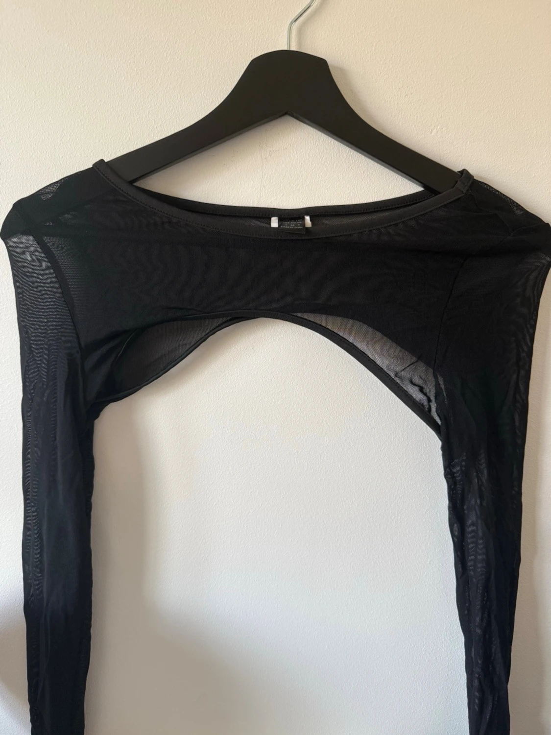 Svart mesh bolerotopp