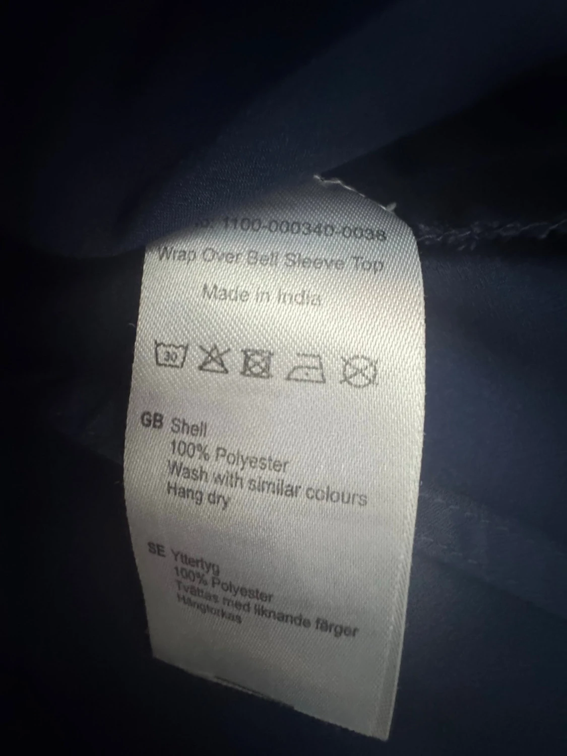 Mörkblå omlottblus från NA-KD - 5