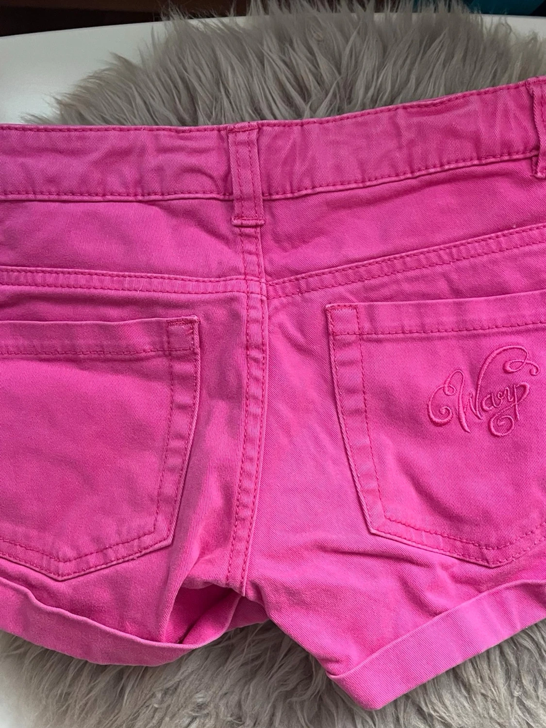 Rosa jeansshorts  - 2