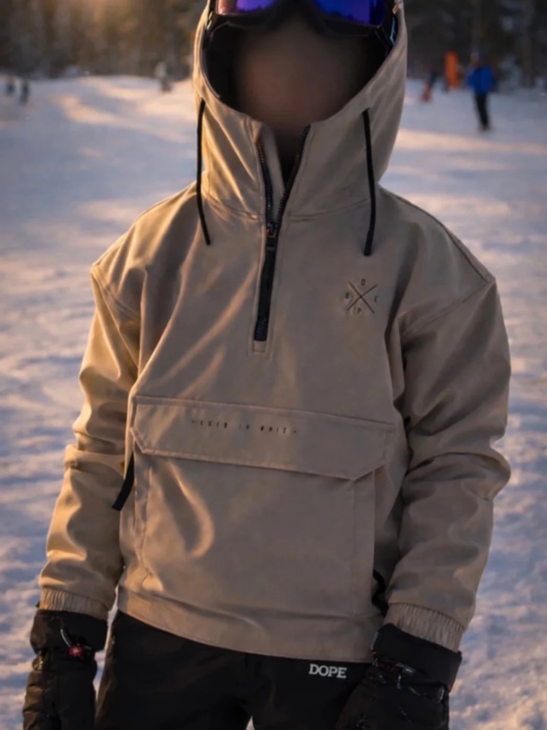 Beige skidjacka dope  - 2