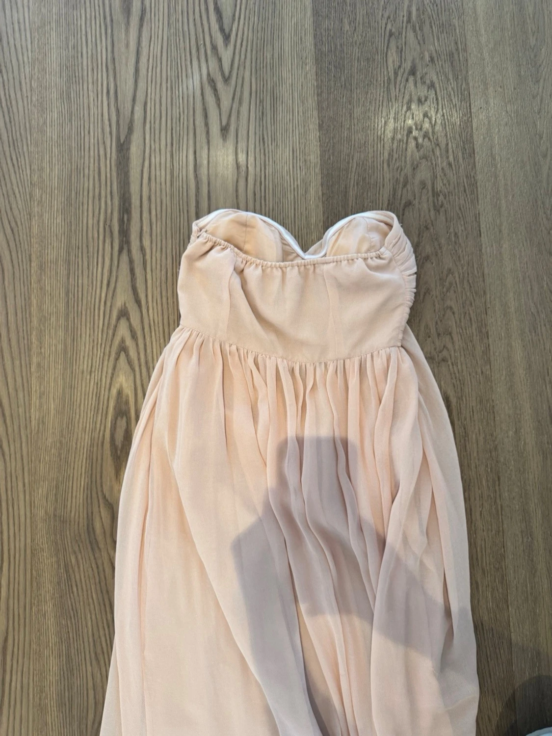 Rosa/beige balklänning  - 4