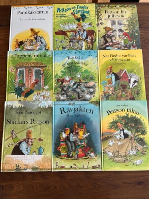 9st Barnböcker av Sven Nordqvist  - 70kr styck 550kr för alla. Super pris!