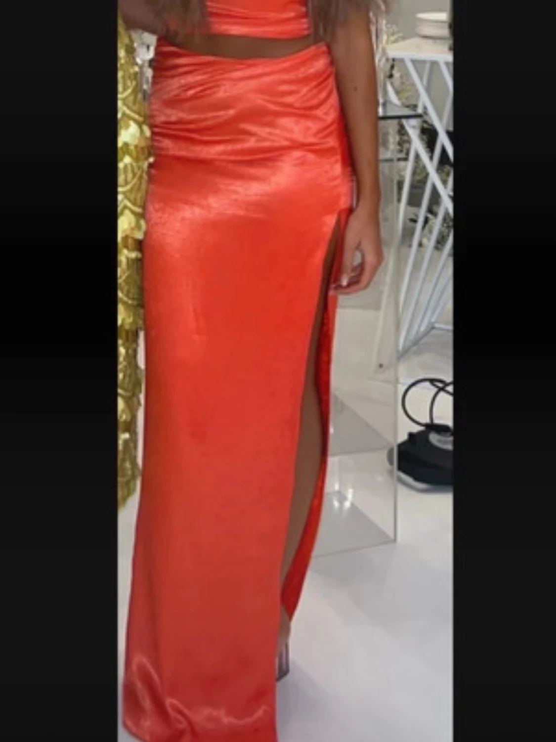 Orange set med slits - 1