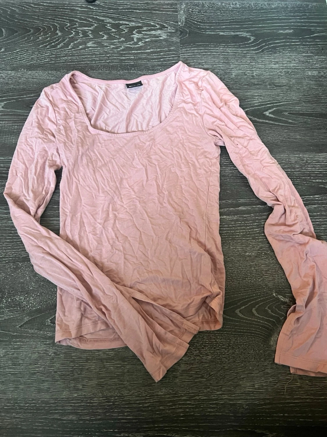 Ljusrosa långärmad topp