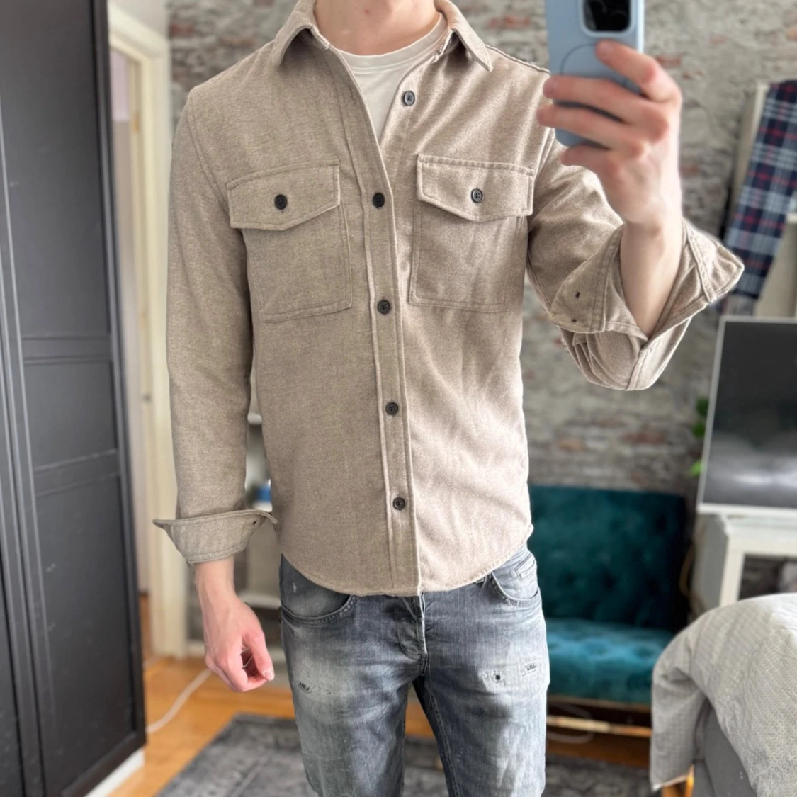 Stickad Overshirt - 2