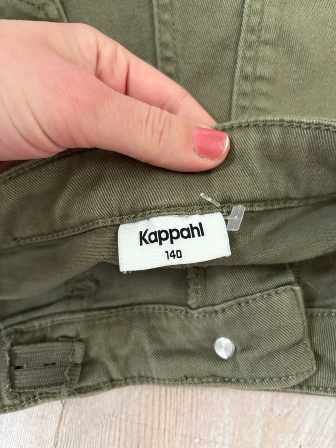 Olivgröna shorts med uppvik xxs - 2