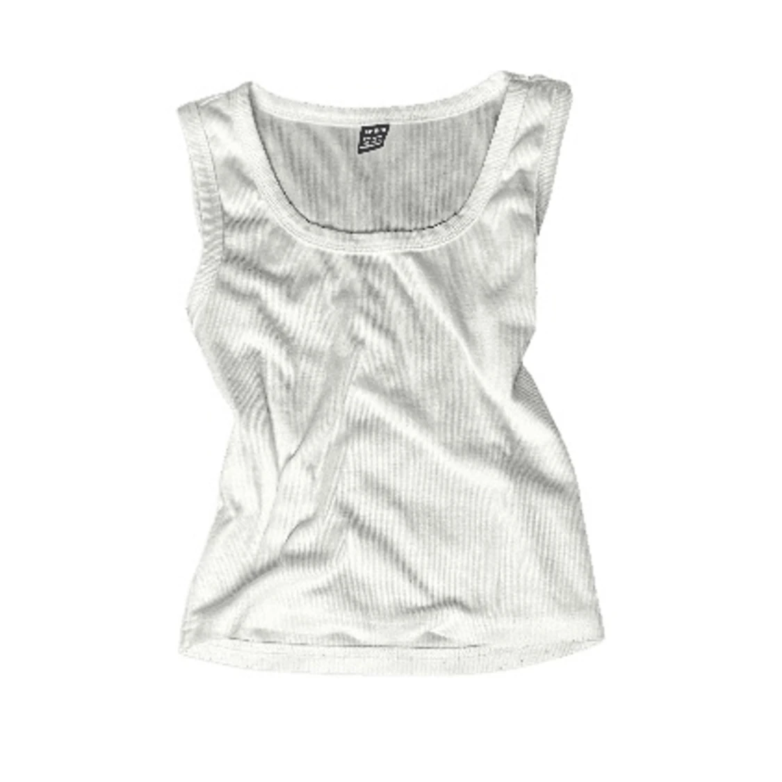 Jätte fin basic vit linne