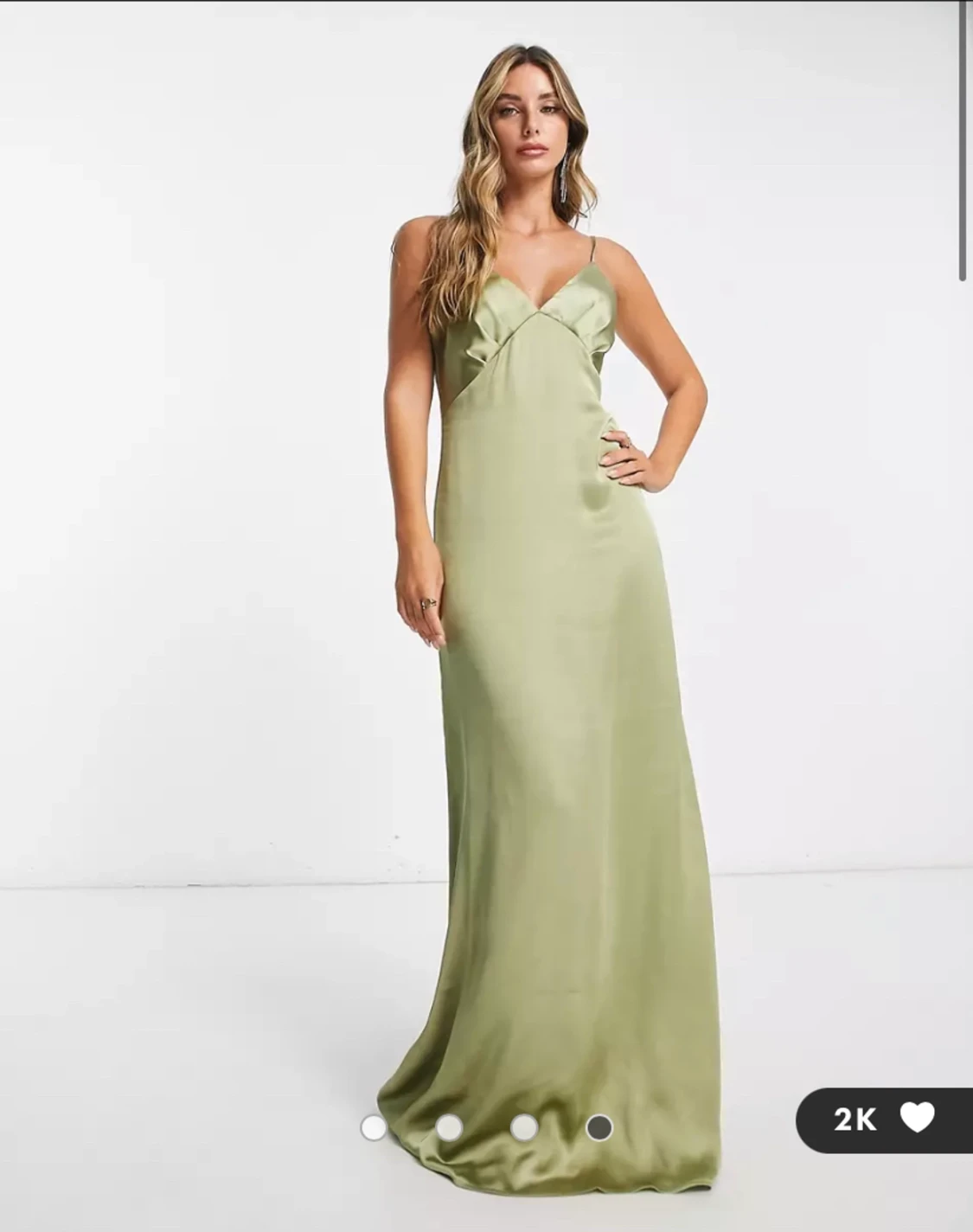 Olivgrön balklänning 🪴 - 90